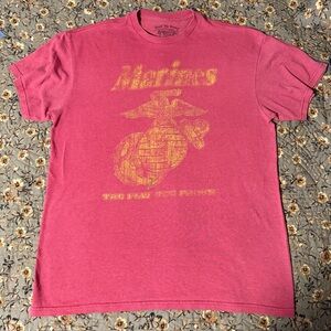 USMC T-Shirt - USMC The Few The Proud Retro Men's Marine Corps Size Large